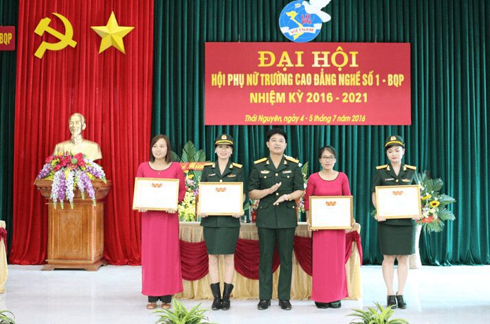 Đại hội Phụ nữ cơ sở Trường Cao đẳng nghề số 1 – BQP Nhiệm kỳ 2016 - 2021